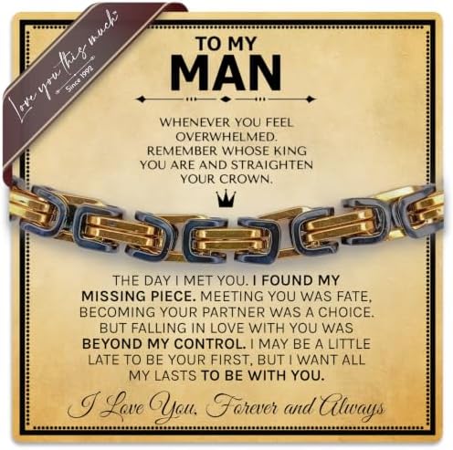 To My Man Straighten Your Crown Gift for Him